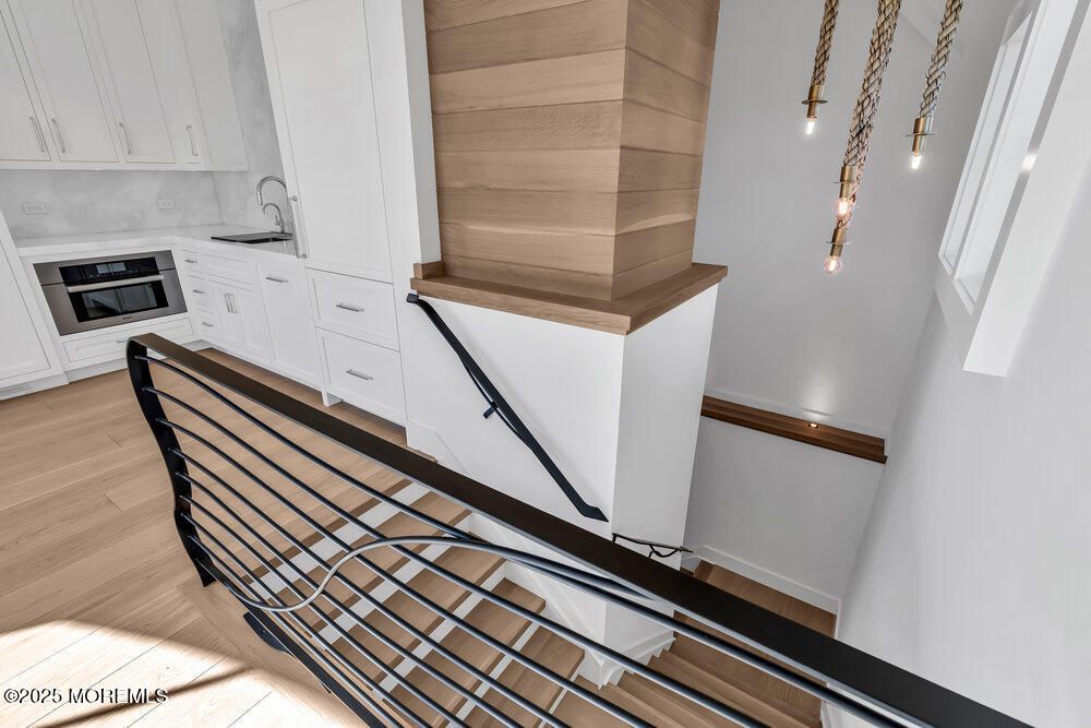 Interior, Kitchen, Pendant Lights, Wood Texture Flooring