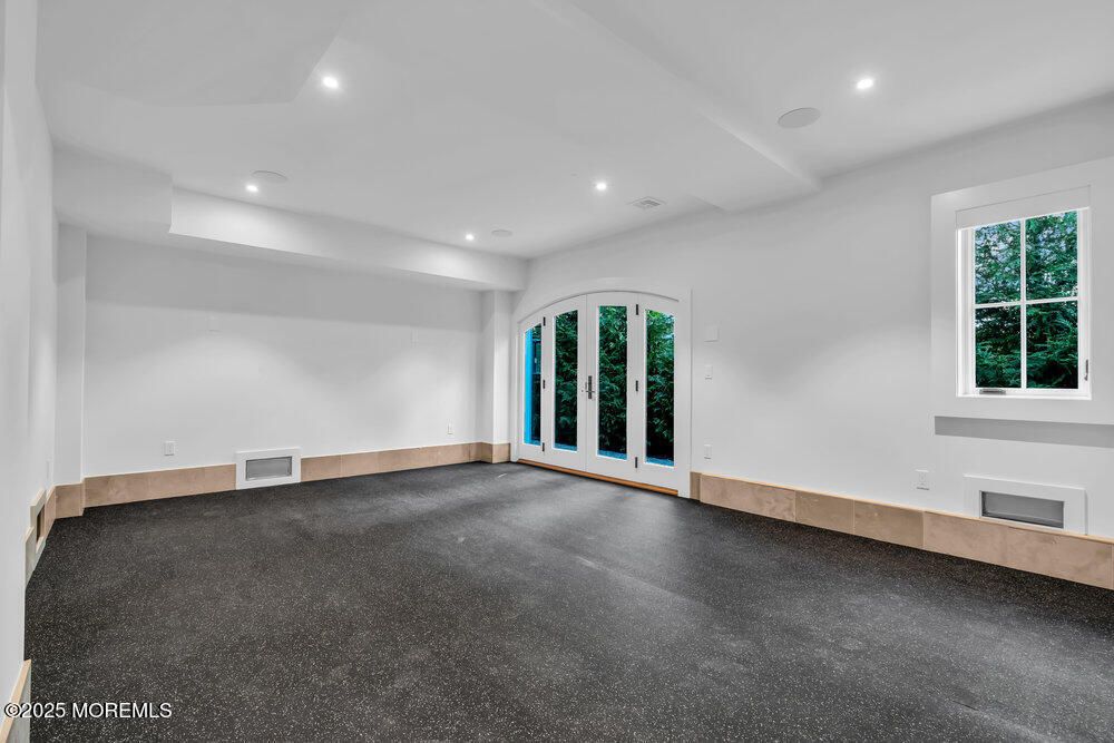 Empty room, Fireplace, Interior, Recessed Lighting