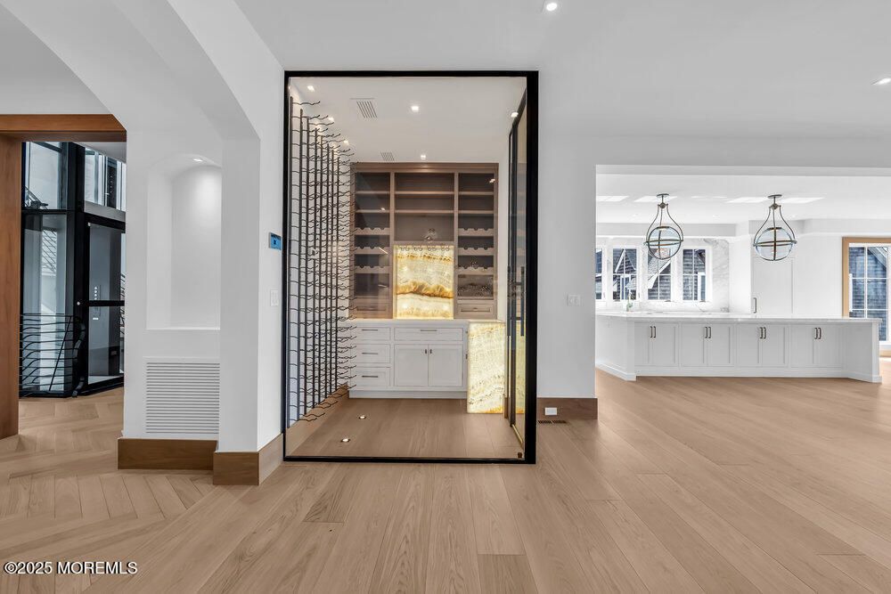 Interior, Recessed Lighting, Wood Texture Flooring