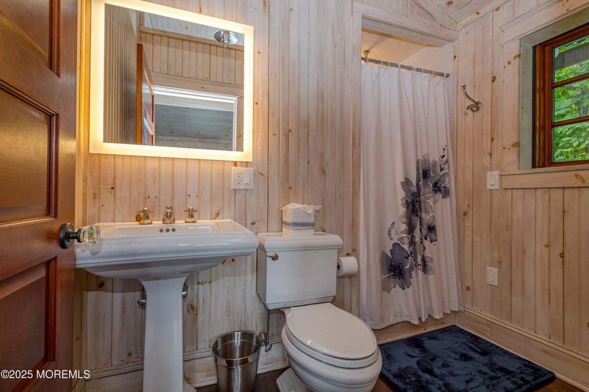 Bathroom, Interior, Wooden Walls