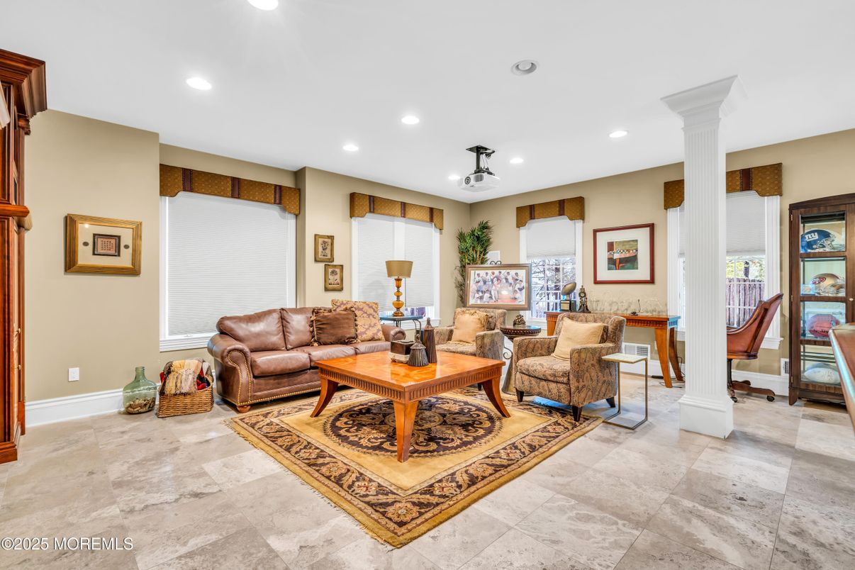 Interior, Living room, Recessed Lighting