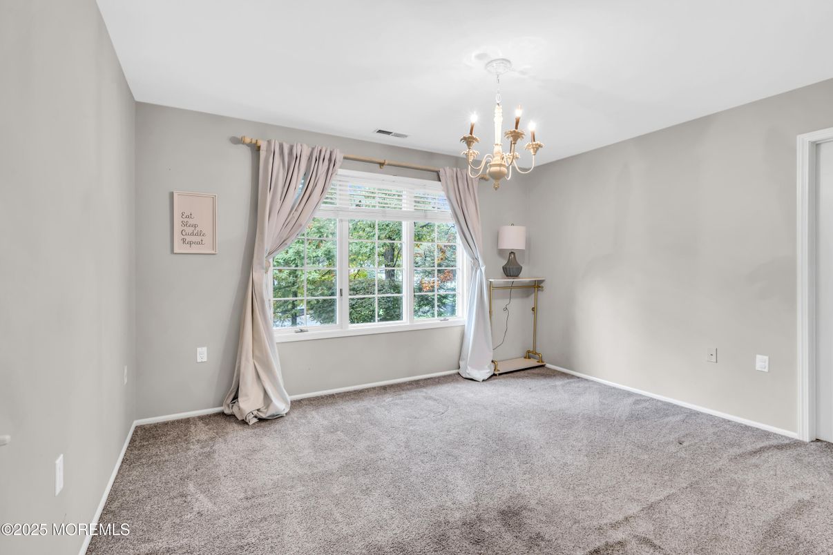 Chandelier, Empty room, Interior