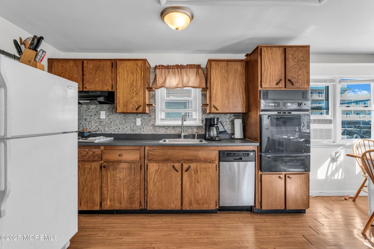 Interior, Kitchen, Wood Texture Flooring