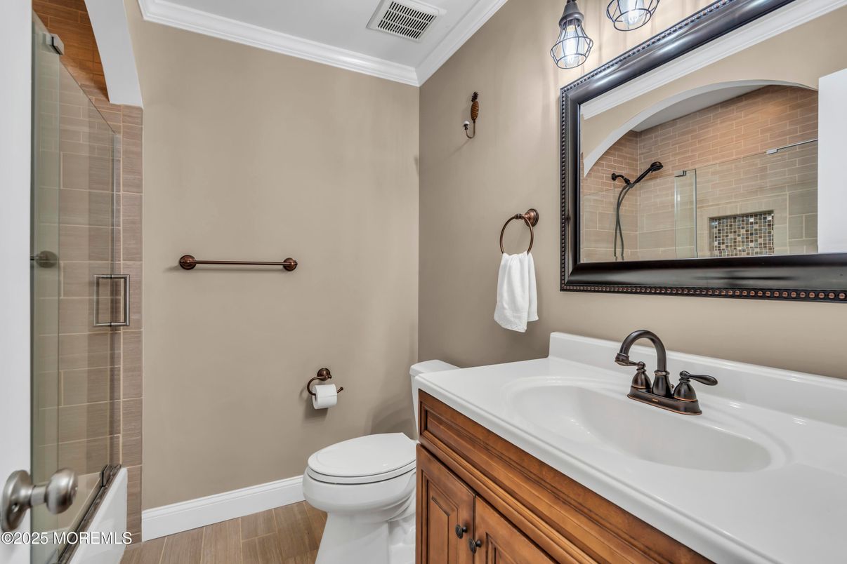 Bathroom, Interior, Wood Texture Flooring