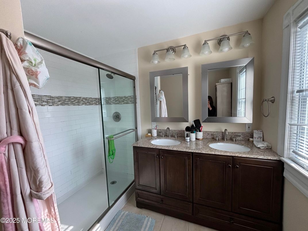 Bathroom, Dual Sink Vanities, Glass Shower, Interior
