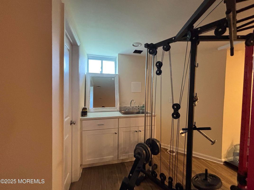 Fitness Equipment, Interior, Wood Texture Flooring