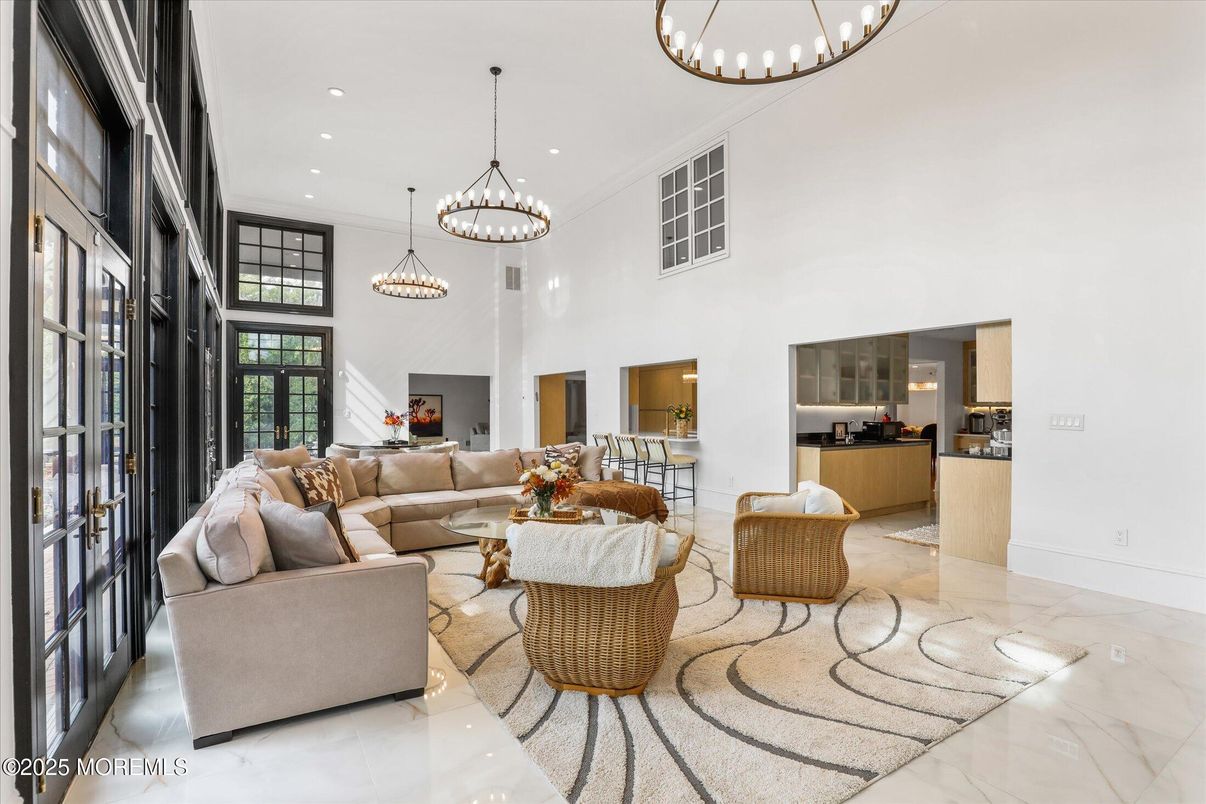 Chandelier, Interior, Living room, Marble, Pendant Lights, Recessed Lighting