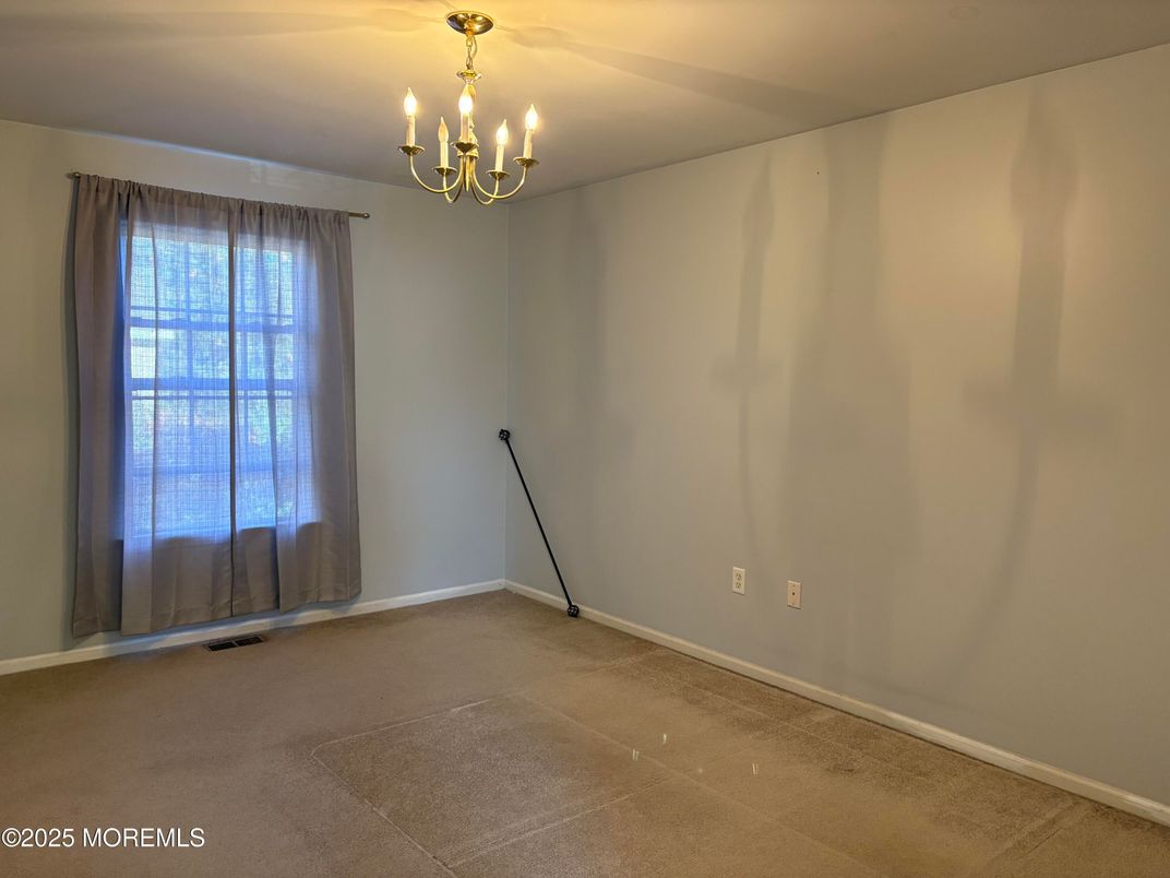 Chandelier, Empty room, Interior