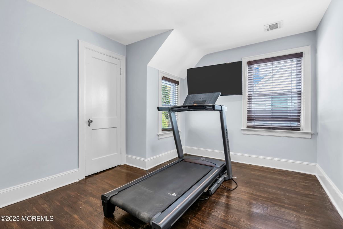 Fitness Equipment, Interior, Wood Texture Flooring