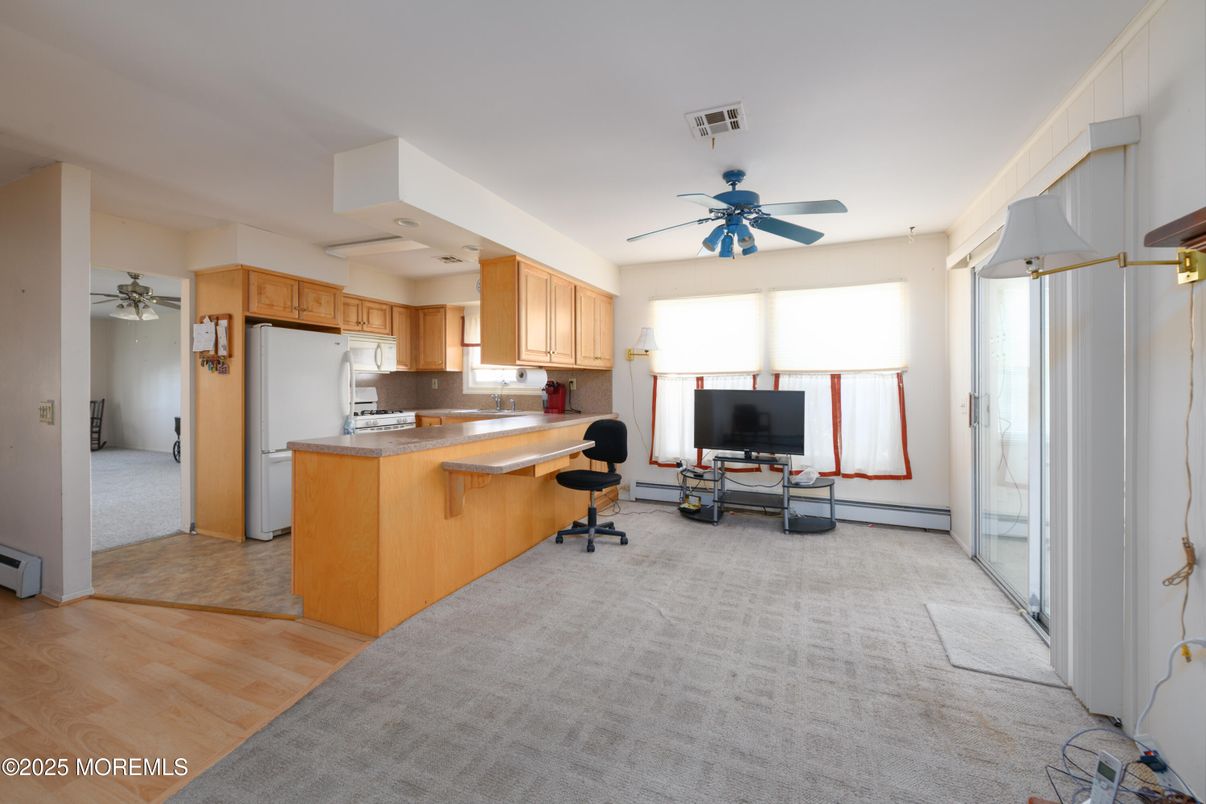 Interior, Kitchen, Wood Texture Flooring
