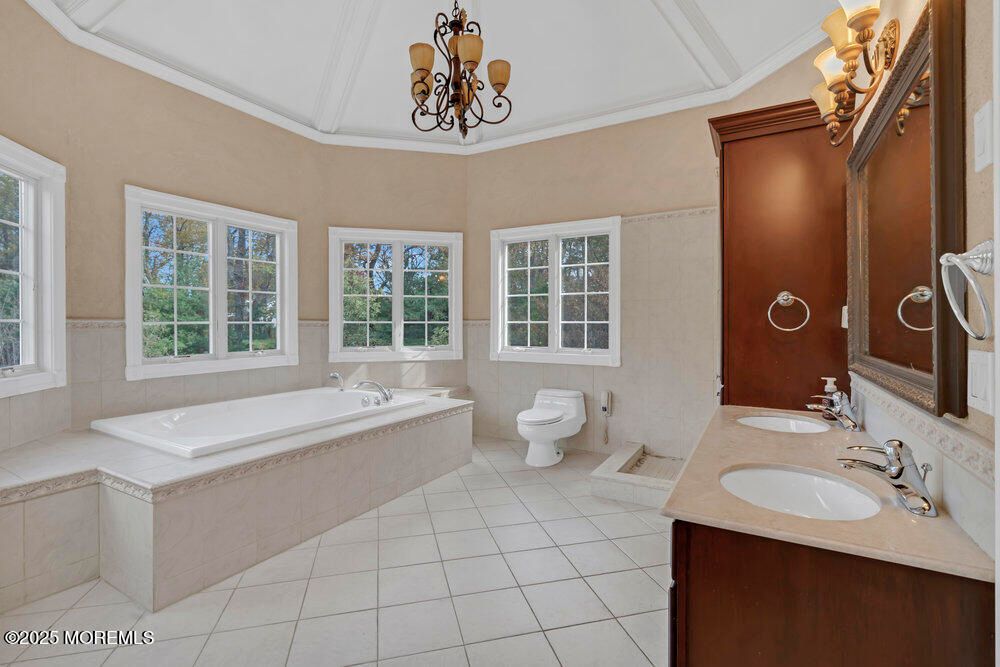 Bathroom, Chandelier, Dual Sink Vanities, Interior
