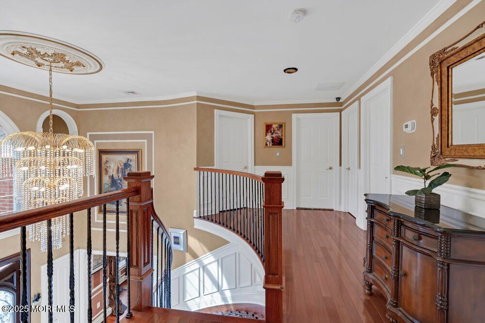 Chandelier, Interior, Wood Texture Flooring
