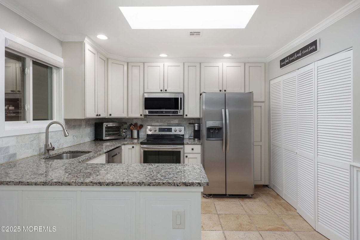 Interior, Kitchen, Recessed Lighting, Stainless Steel Appliances