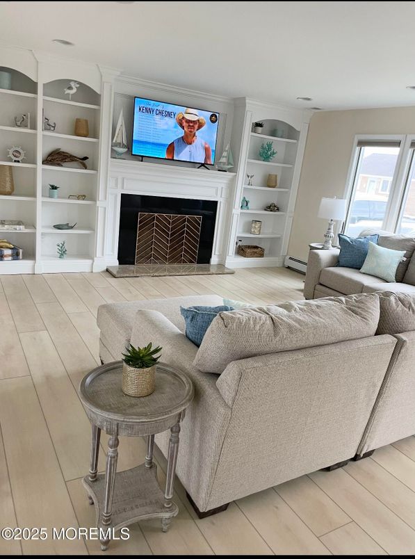 Fireplace, Interior, Living room, Wood Texture Flooring