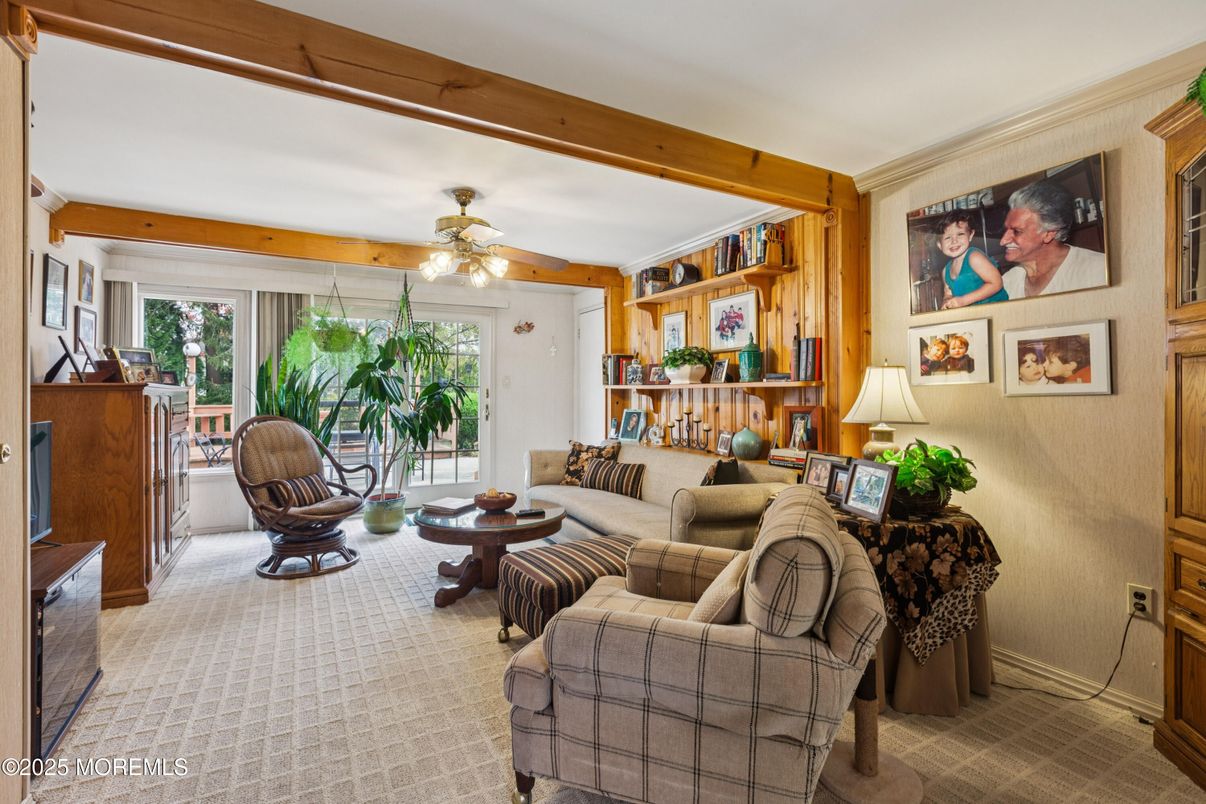 Interior, Living room, Wooden Beams
