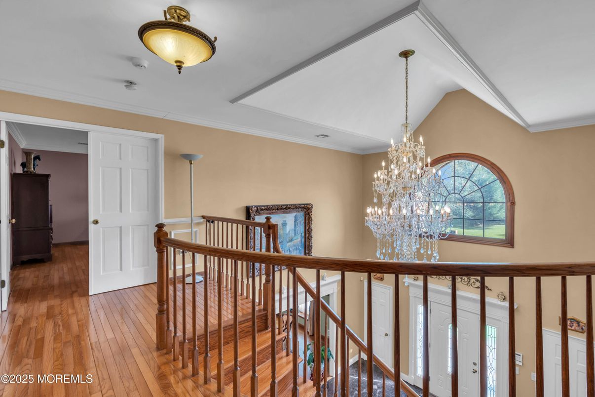 Chandelier, Interior, Wood Texture Flooring