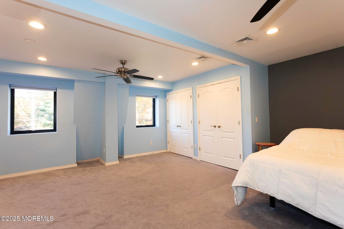 Bedroom, Interior, Recessed Lighting