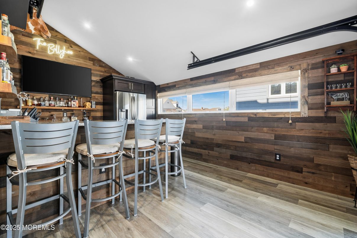 Interior, Recessed Lighting, Wood Texture Flooring, Wooden Walls