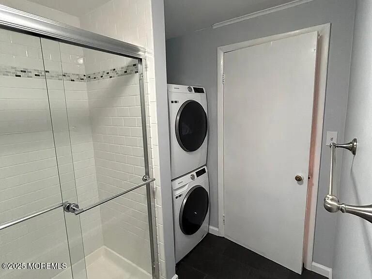 Bathroom, Glass Shower, Interior, Utility Closets, Washer