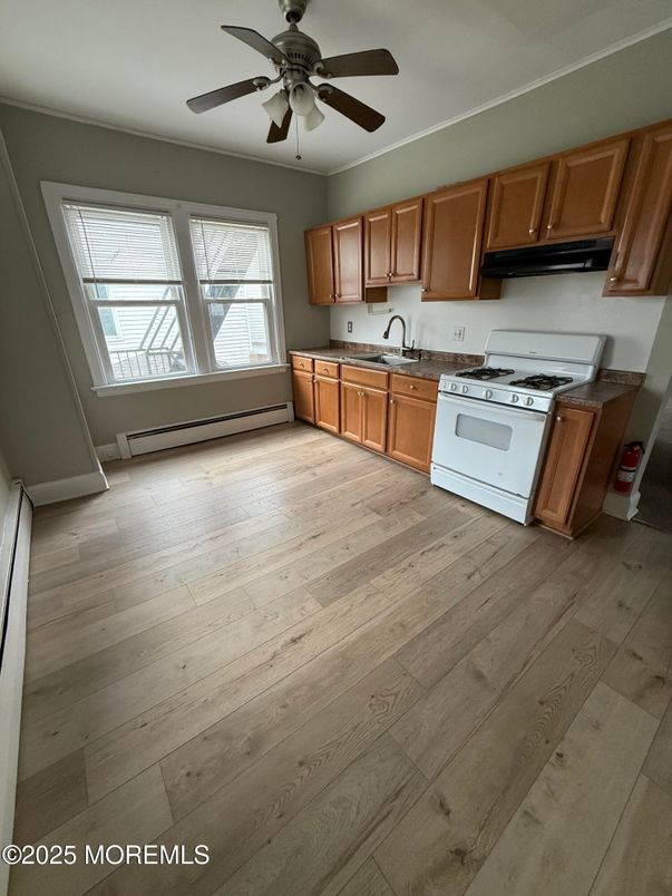 Interior, Kitchen, Wood Texture Flooring