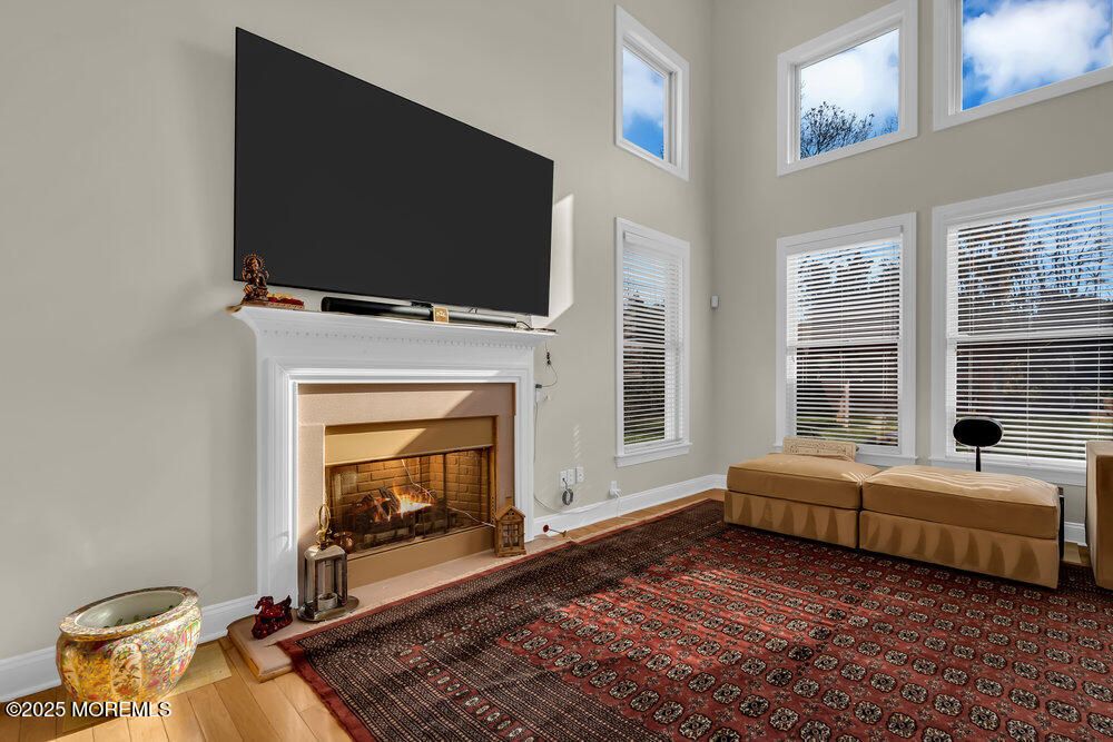 Fireplace, Interior, Wood Texture Flooring