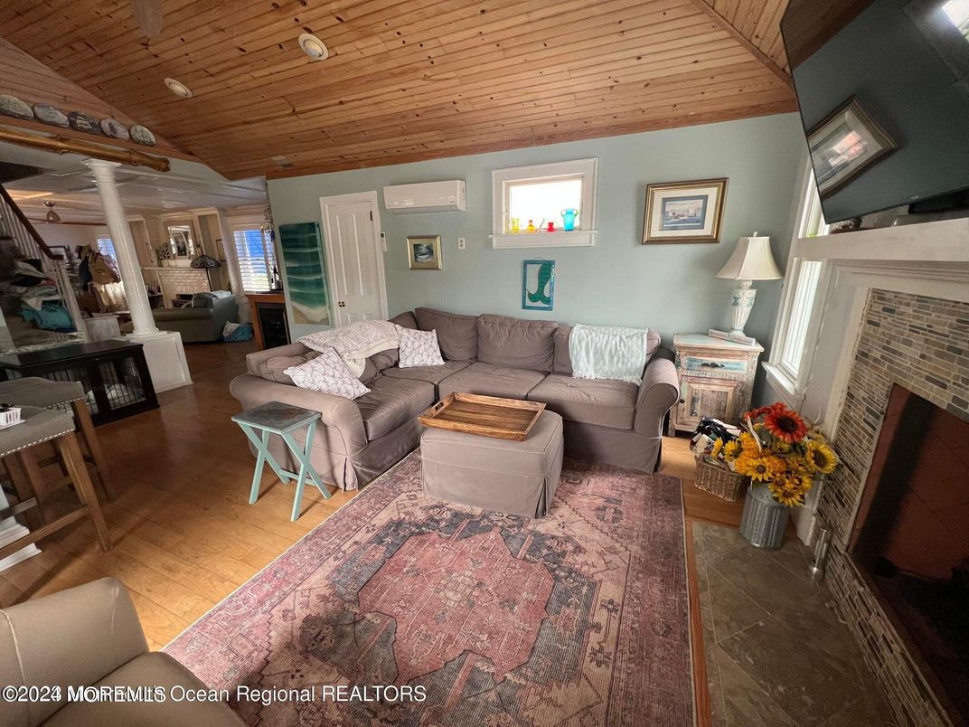 Fireplace, Interior, Living room, Wooden Ceilings, Wood Texture Flooring