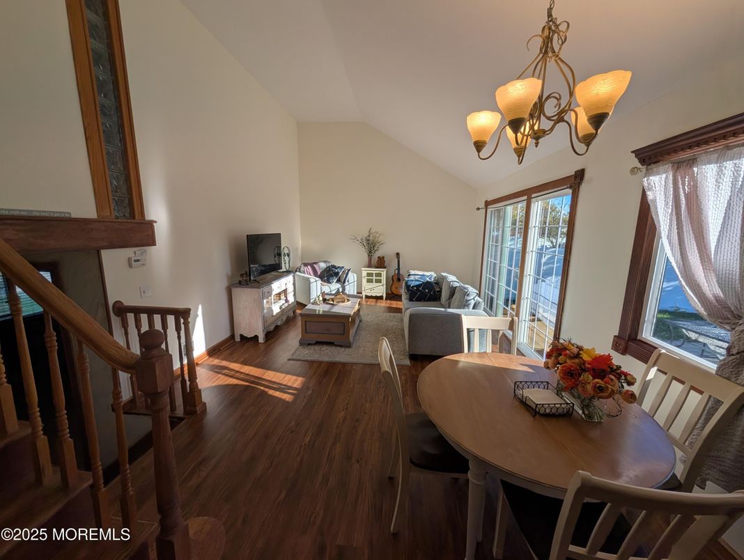 Chandelier, Dining room, Interior, Living room, Wood Texture Flooring