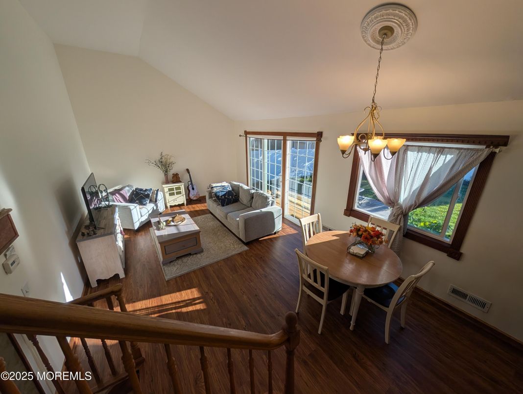 Chandelier, Dining room, Interior, Living room, Wood Texture Flooring