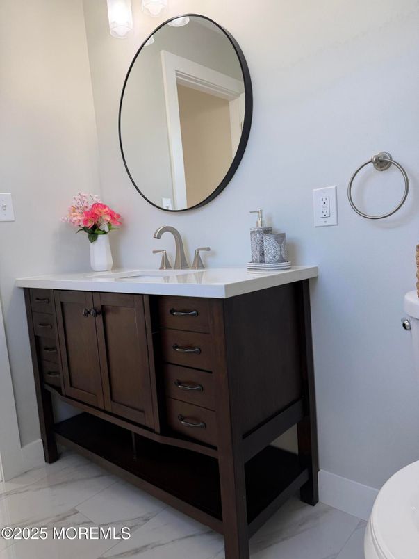 Bathroom, Dual Sink Vanities, Interior, Marble