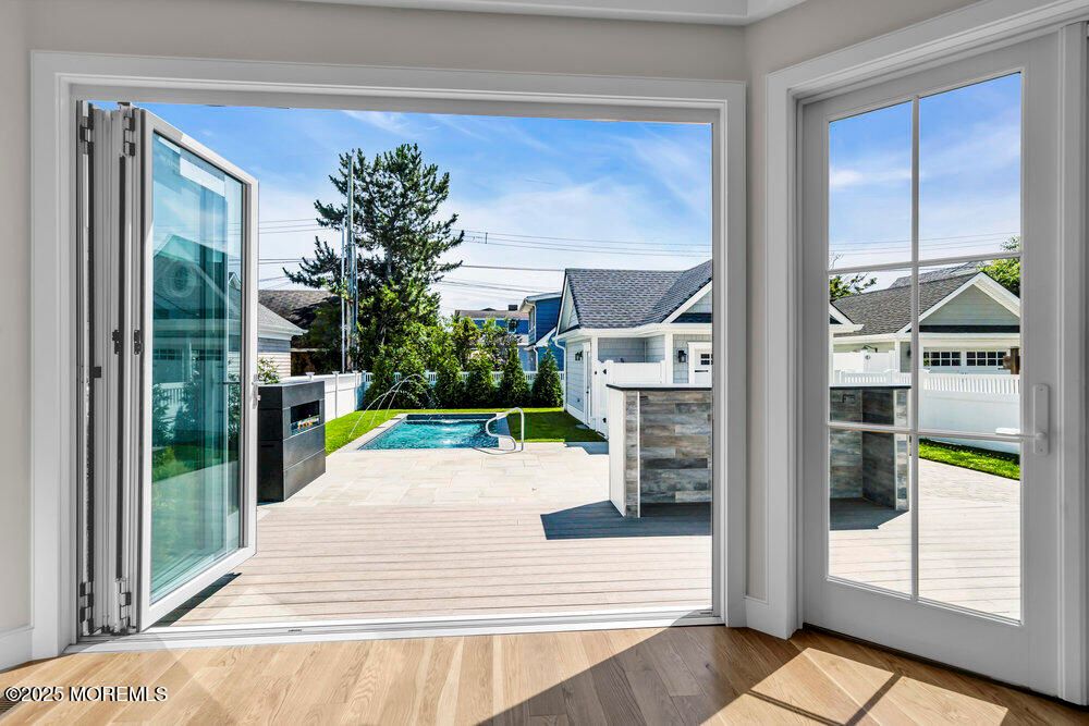 Interior, Pool, Sun Room, Wood Texture Flooring