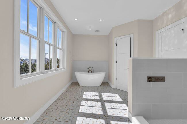 Bathroom, Free Standing Baths, Interior, Recessed Lighting