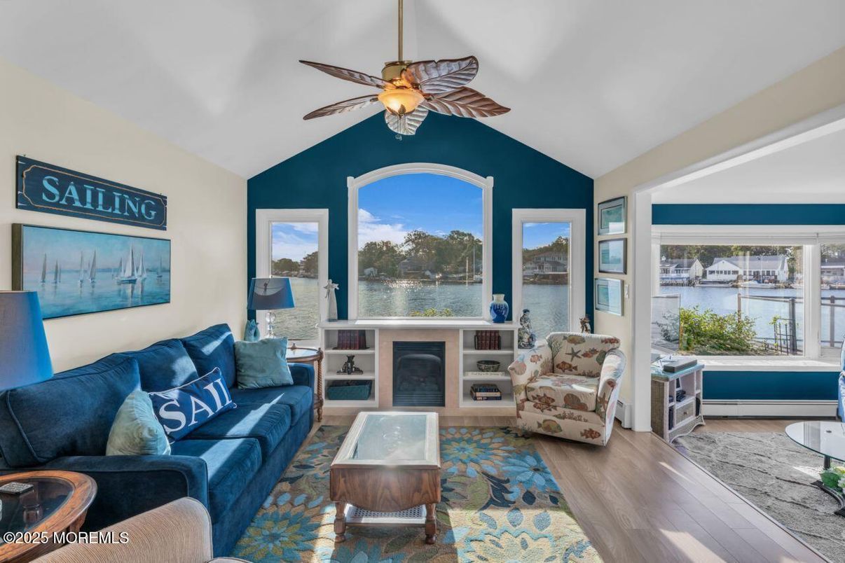 Fireplace, Interior, Living room, Water, Wood Texture Flooring