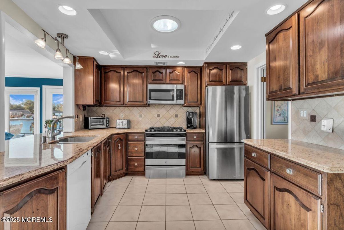 Interior, Kitchen, Recessed Lighting, Stainless Steel Appliances