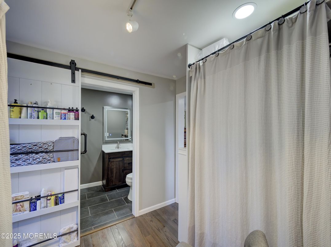 Bathroom, Interior, Wood Texture Flooring