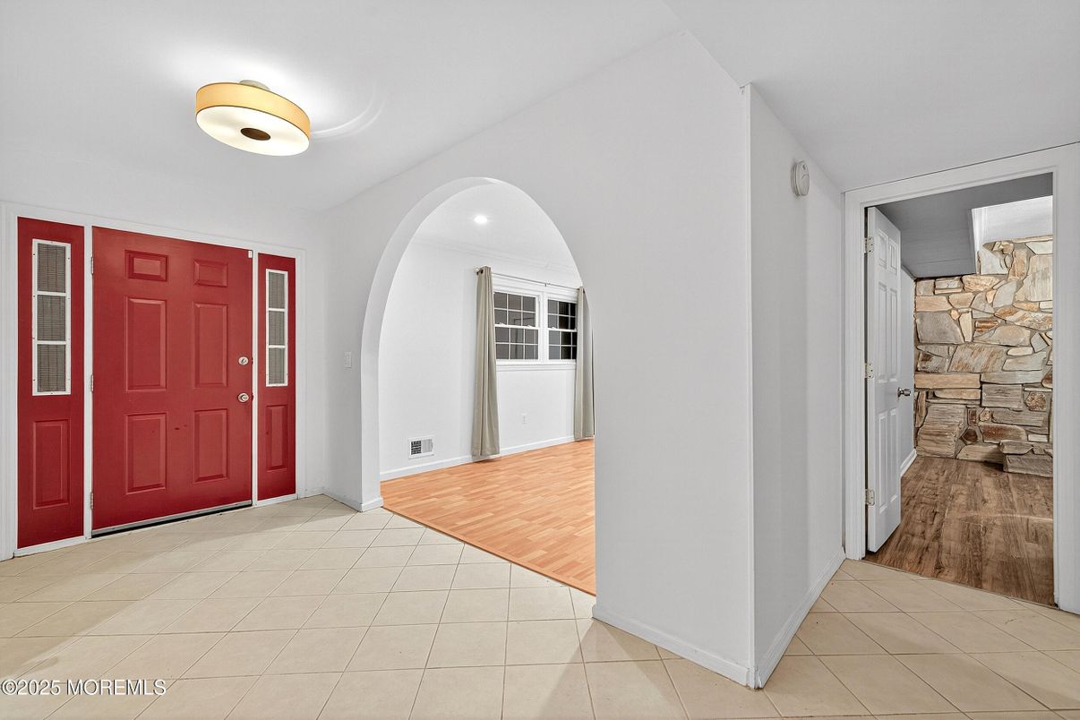 Interior, Stone Walls, Wood Texture Flooring