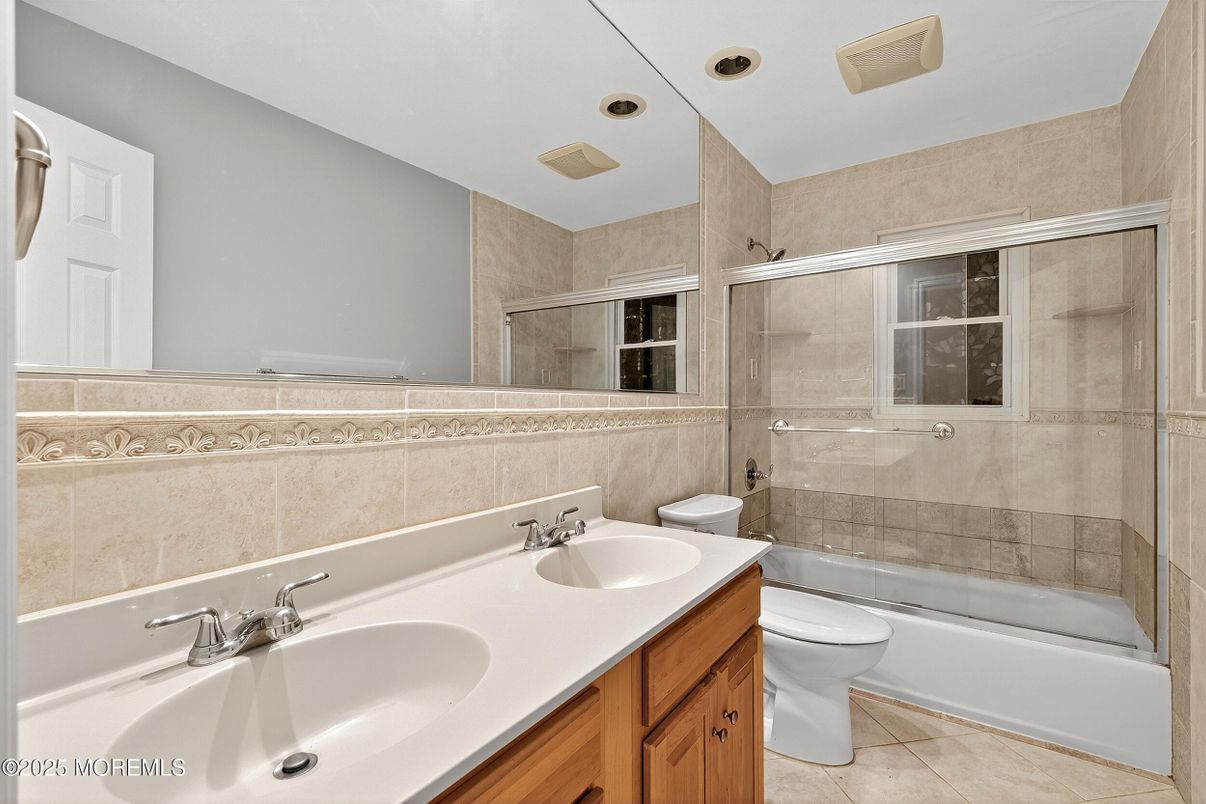 Bathroom, Dual Sink Vanities, Glass Shower, Interior