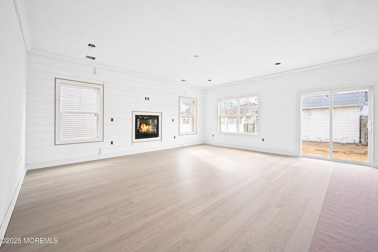 Empty room, Fireplace, Interior, Wood Texture Flooring