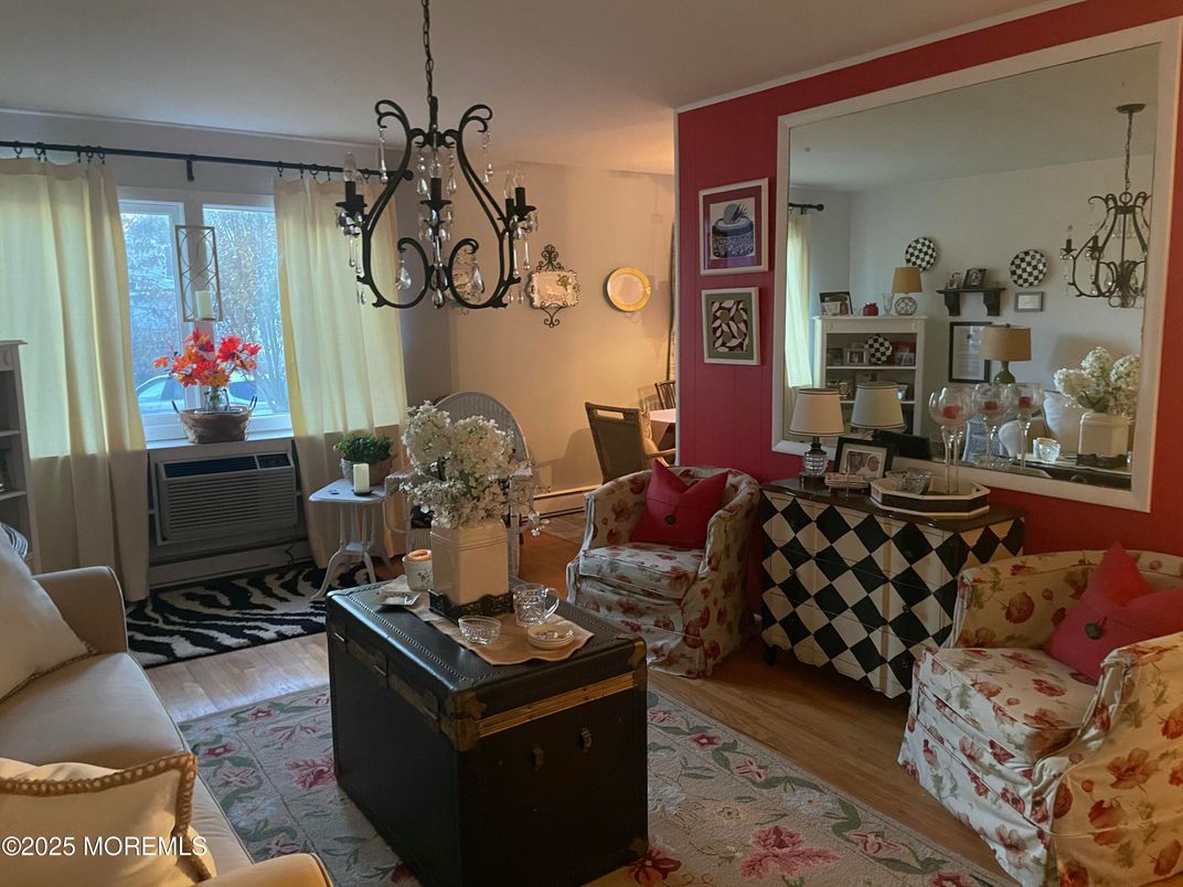 Chandelier, Interior, Living room, Wood Texture Flooring
