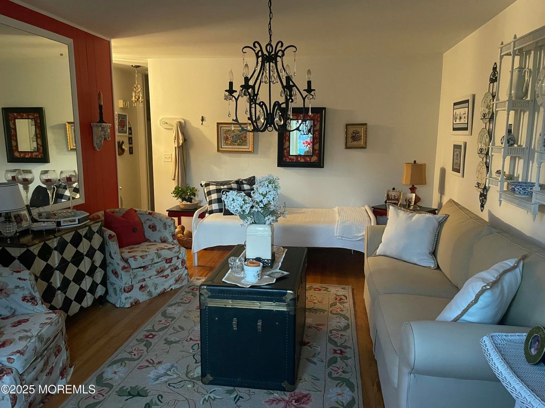 Chandelier, Interior, Living room, Wood Texture Flooring