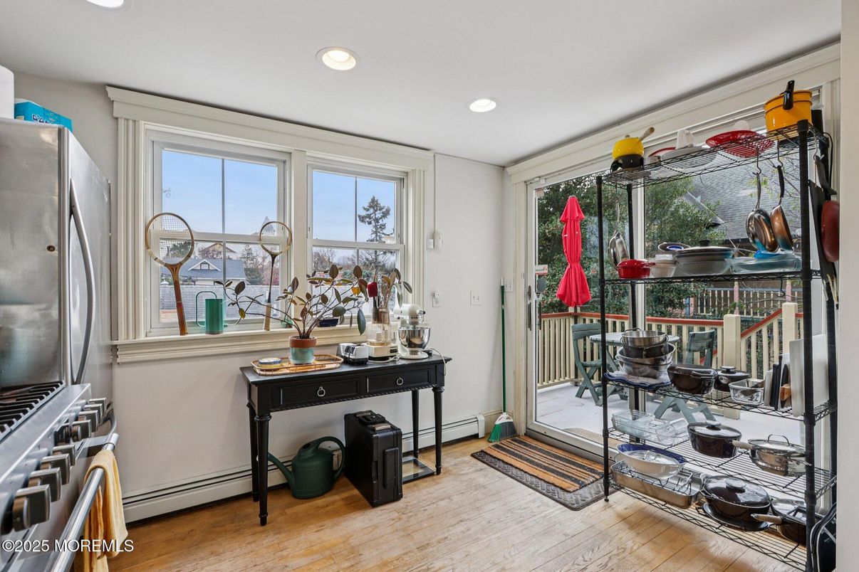 Interior, Recessed Lighting, Stainless Steel Appliances, Wood Texture Flooring