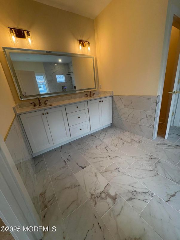 Bathroom, Dual Sink Vanities, Interior, Marble