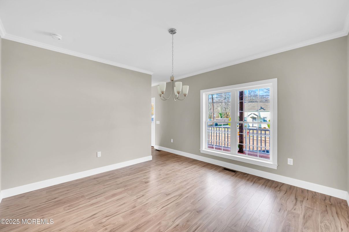 Chandelier, Empty room, Interior, Wood Texture Flooring