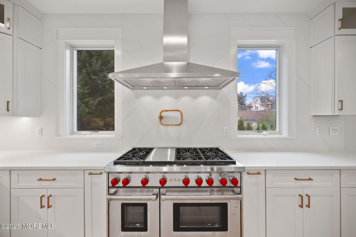 Interior, Kitchen, Marble Walls, Stainless Steel Appliances