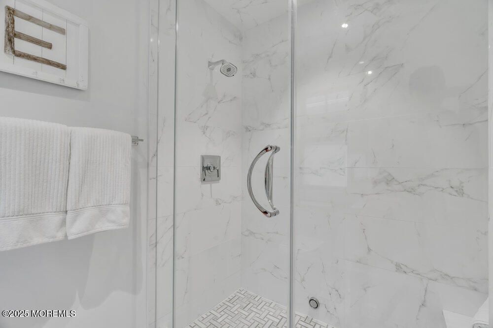 Bathroom, Glass Shower, Interior, Marble Walls