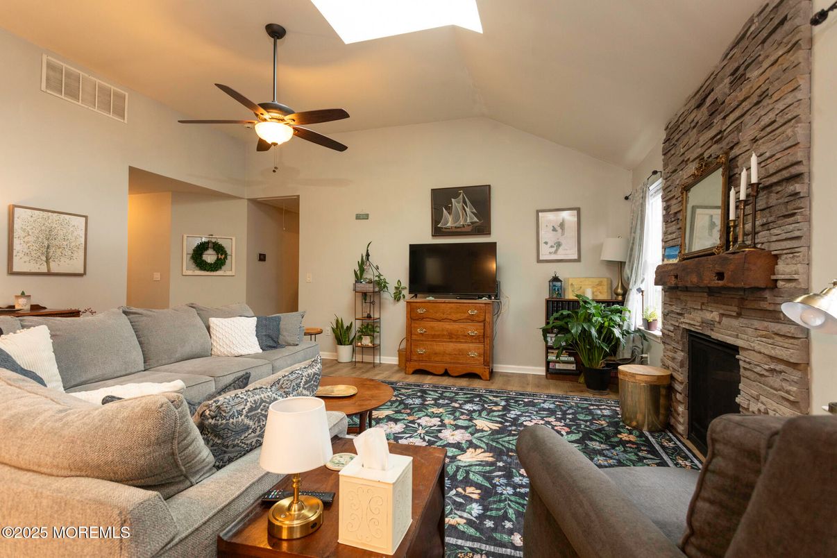 Fireplace, Interior, Living room, Stone Walls