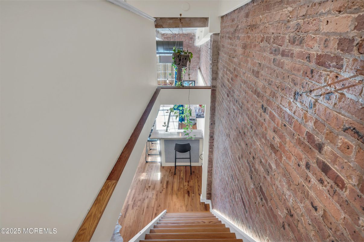 Interior, Stone Walls, Wood Texture Flooring