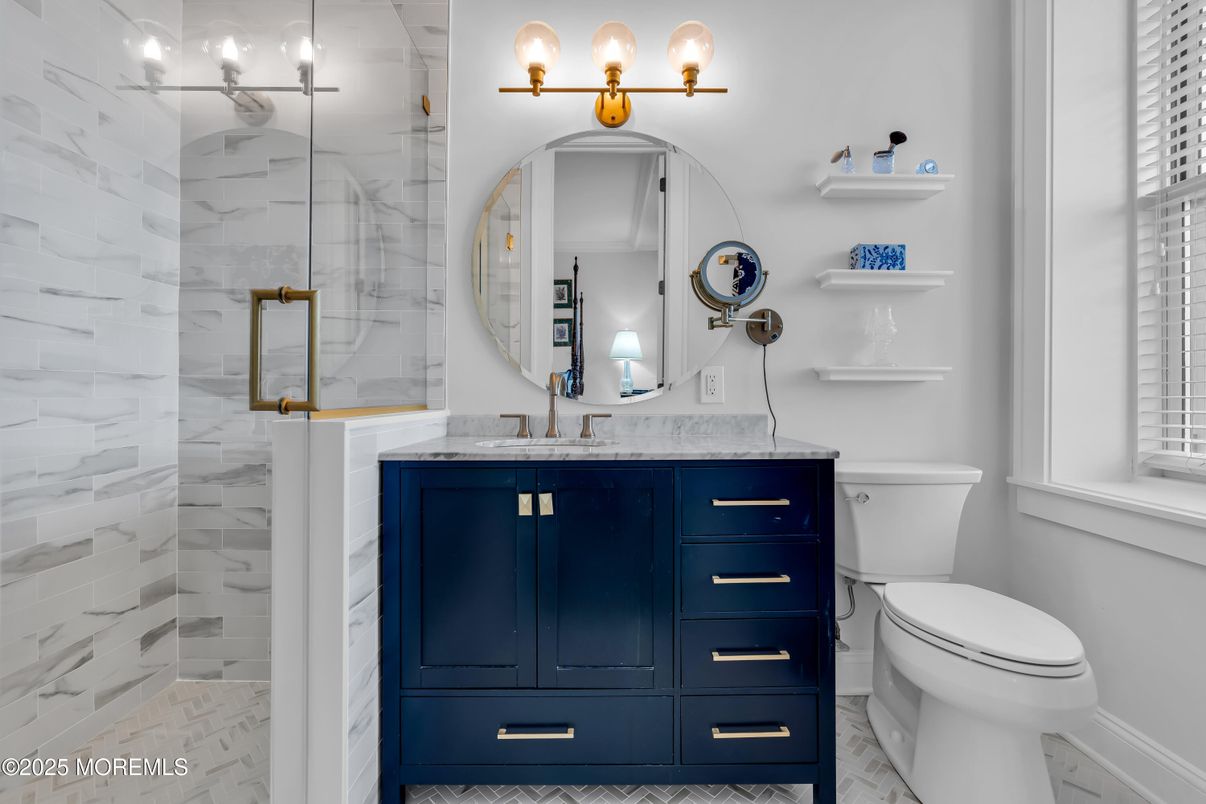 Bathroom, Glass Shower, Interior, Marble, Marble Walls