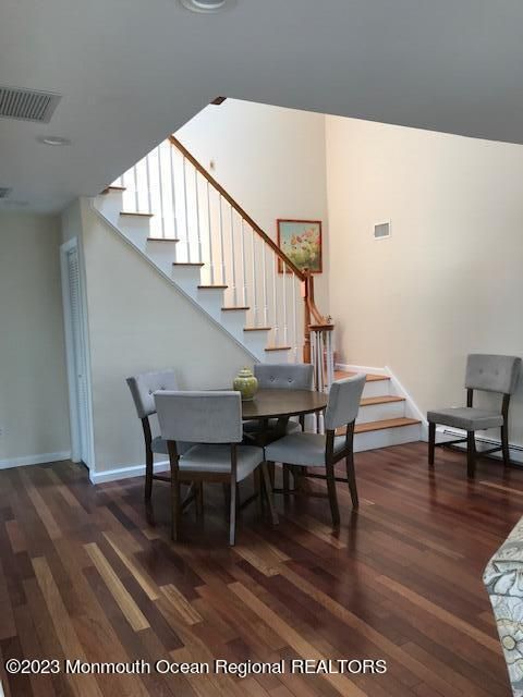 Dining room, Interior, Wood Texture Flooring
