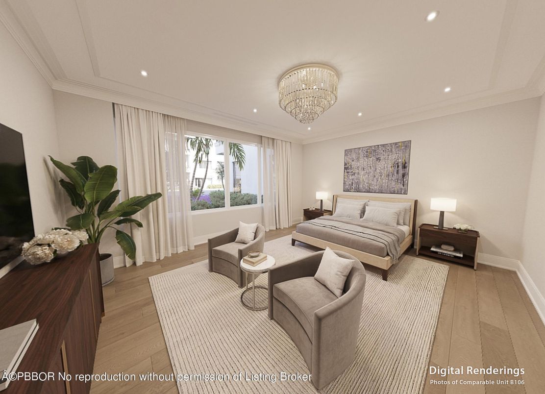 Bedroom, Chandelier, Interior, Living room, Recessed Lighting, Wood Texture Flooring