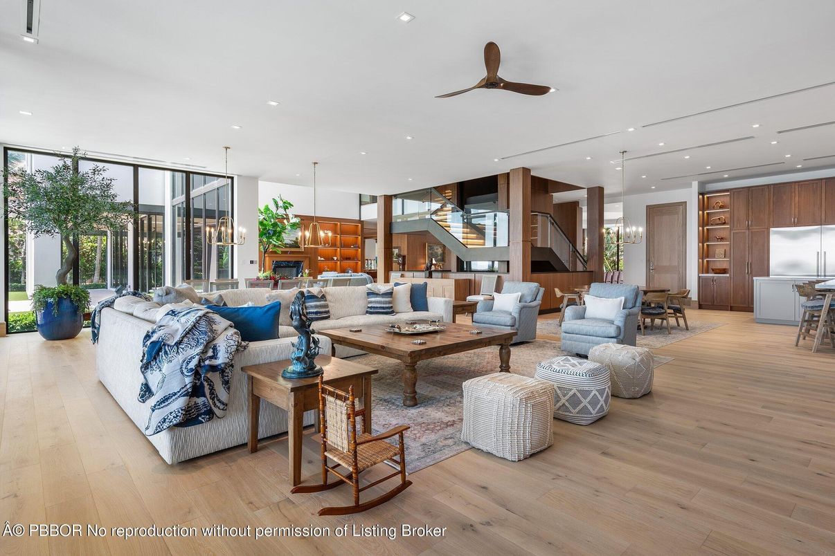 Dining room, Interior, Kitchen, Living room, Pendant Lights, Recessed Lighting, Wood Texture Flooring